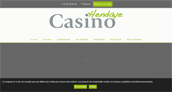 Desktop Screenshot of casino-hendaye.com