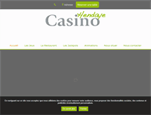 Tablet Screenshot of casino-hendaye.com